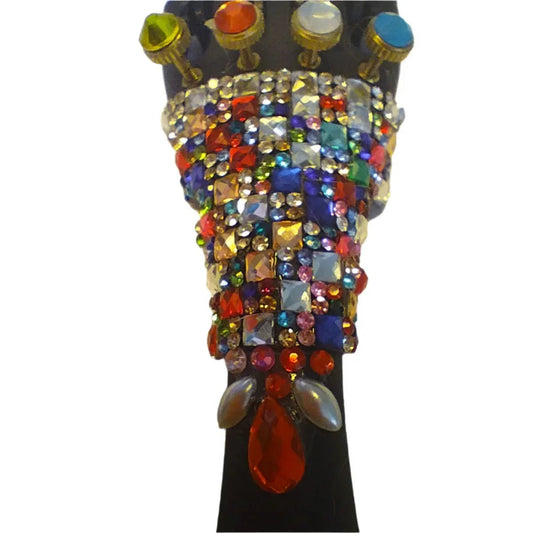 Rozanna's Lumina Artist Violin Outfit Multi - Color Crystal Tailpiece - Rozanna's Violins