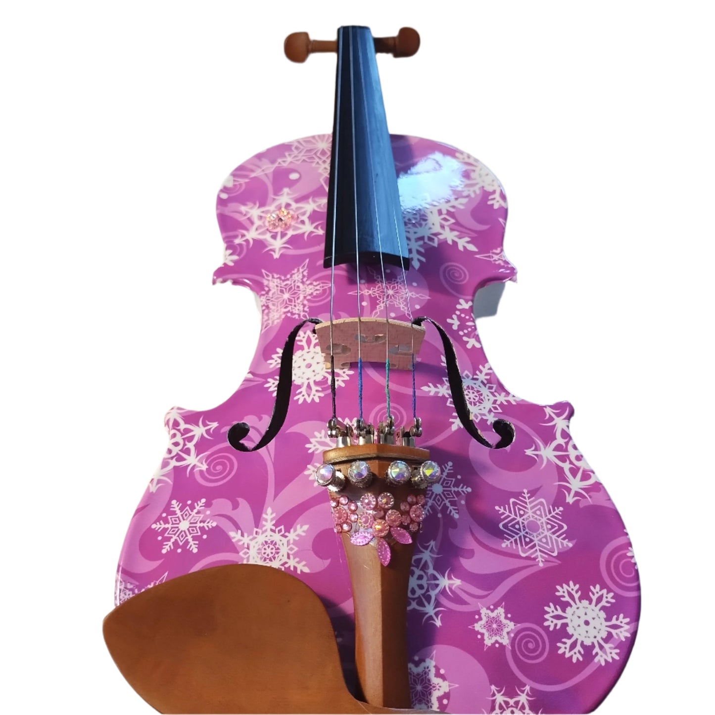 Snowflake Fuchsia Sparkle Violin Outfit - Rozanna's Violins