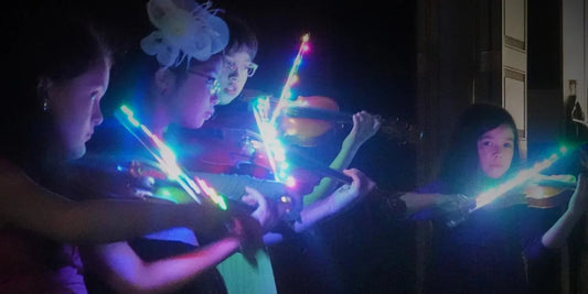 Rozanna's Multi Color Viola Glow Bow | 8 LED Light Settings - Rozanna's Violins