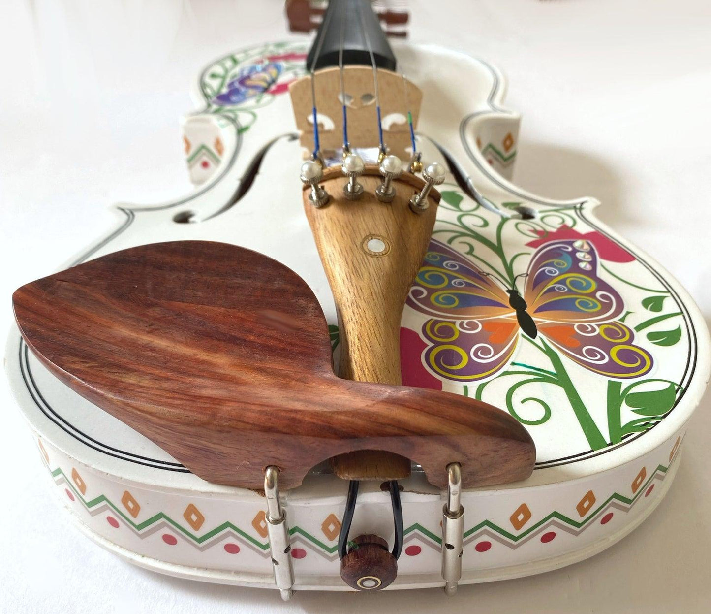 Rozanna's Violins Butterfly Dream II White Violin Outfit w/ Greco sides - Rozanna's Violins
