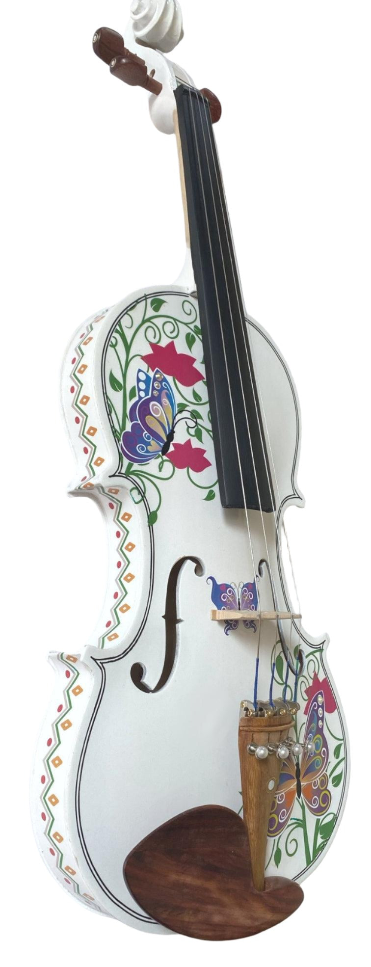 Rozanna's Violins Butterfly Dream II White Violin Outfit w/ Greco sides - Rozanna's Violins