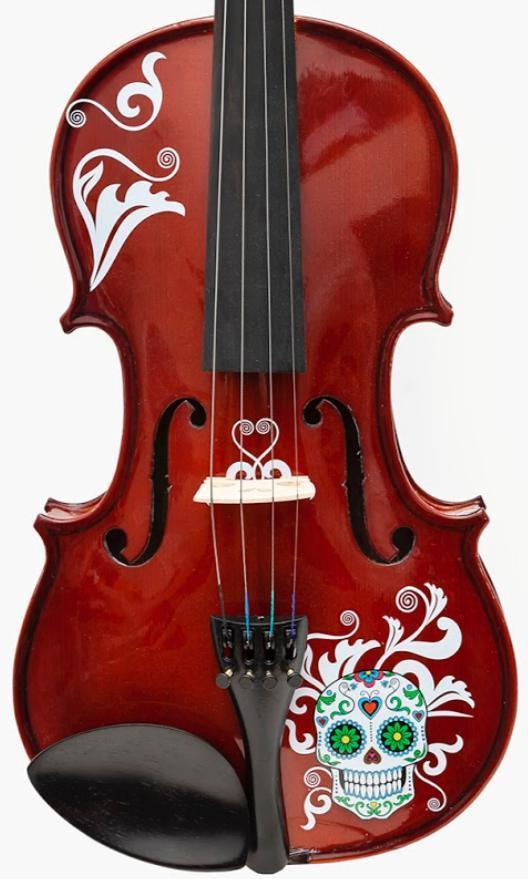 Rozanna's Violins 4/4 Sugar Skull Violin Outfit.