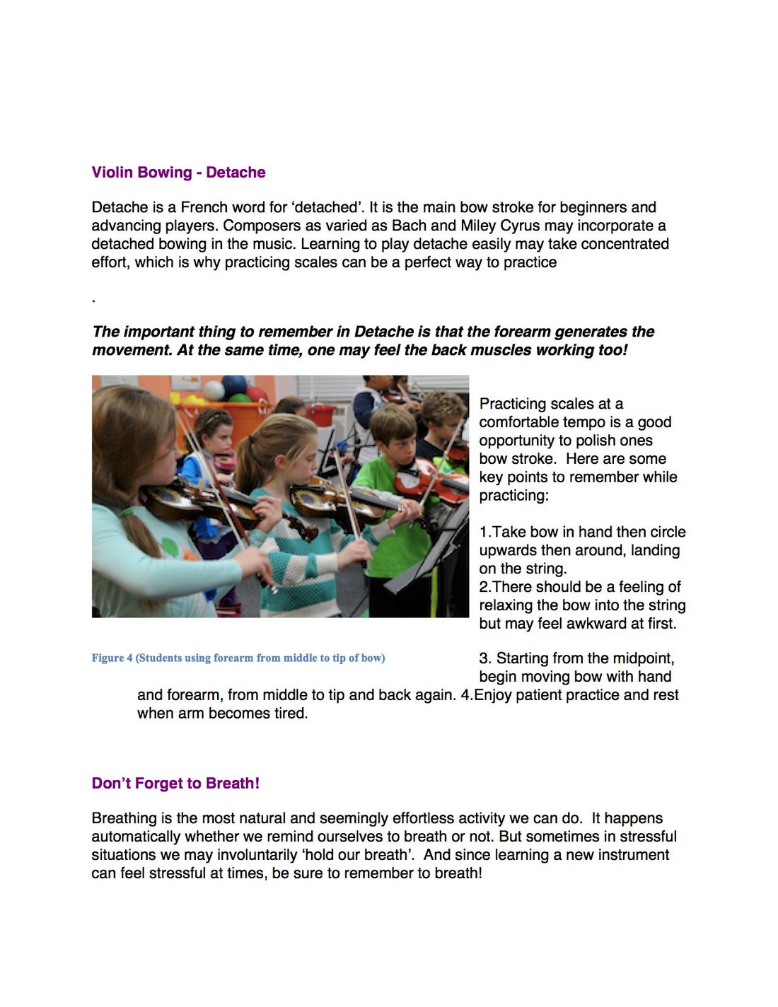 Bow Arm Basics - Detache