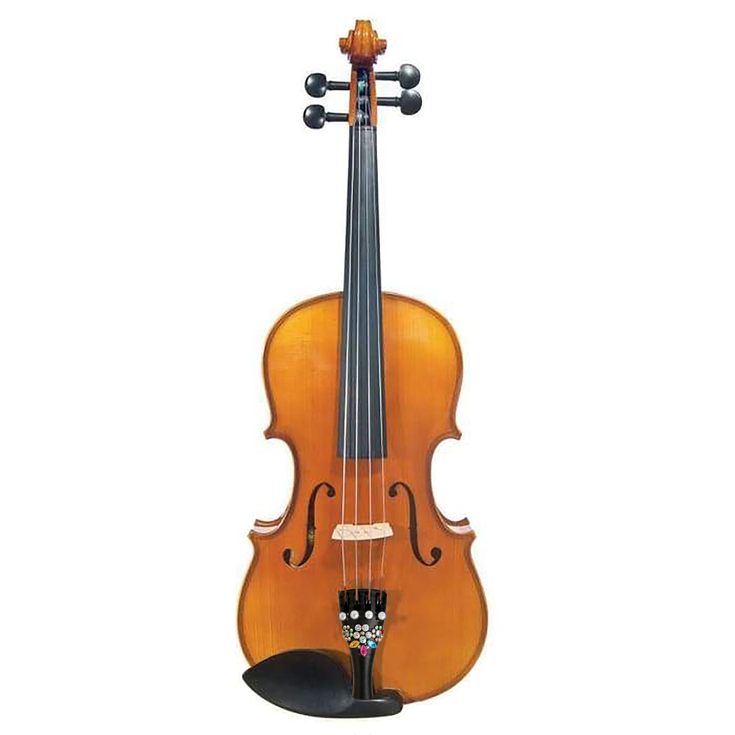 Rozanna's Lumina Student Violin Outfit – Floral Delight | Brazilwood Bow & Crystal Tailpiece - Rozanna's Violins