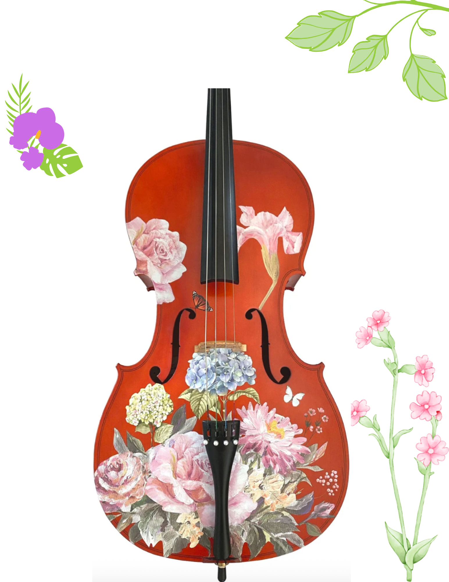 Floral Garden Cello Outfit - Rozanna's Violins