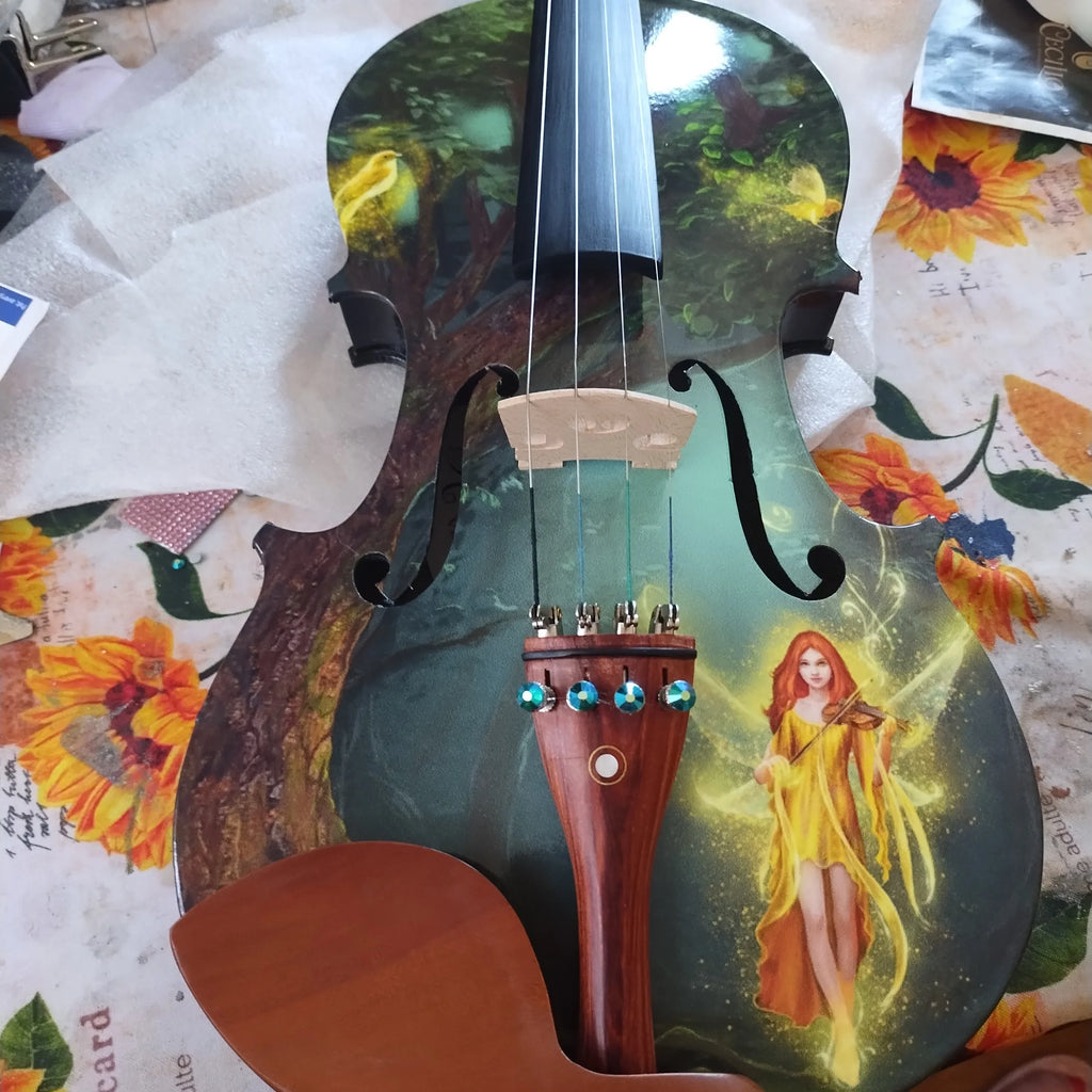 Violin Fairy Outfit | Crystal Tailpiece & Carbon Fiber Bow - Rozanna's Violins