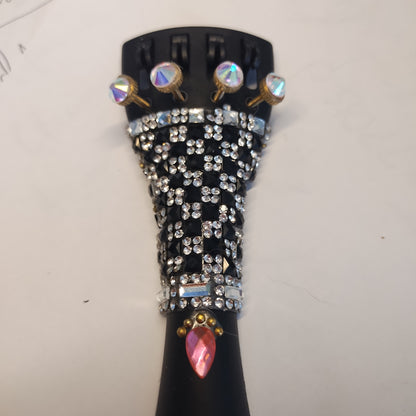 Tuxedo Bling Violin Tailpiece - Rozanna's Violins