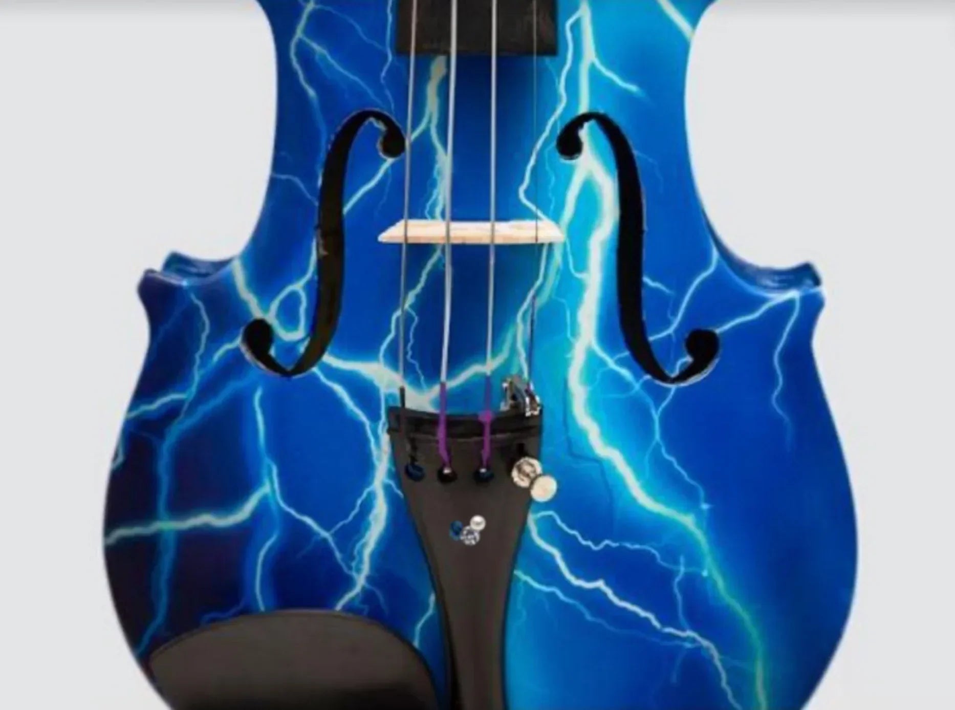 Rozanna's Blue Lightning Violin Outfit | Carbon Fiber Bow & Crystal Tuners - Rozanna's Violins