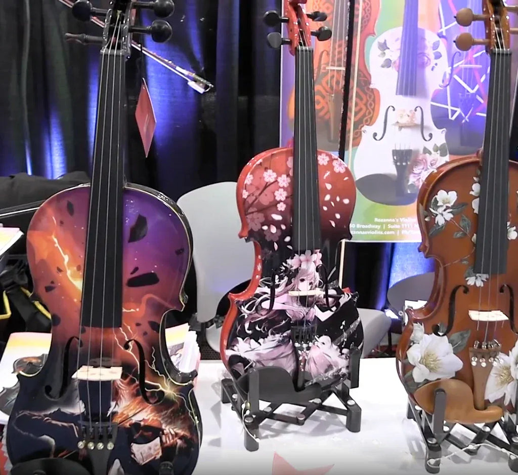 Lightning Boy Anime Violin Outfit | Carbon Fiber Bow & Crystal Tailpiece - Rozanna's Violins