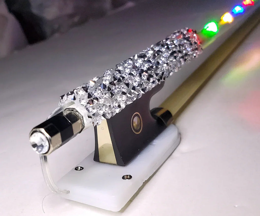Rozanna's Multi Color Violin Glow Bow | 8 Light Settings & Crystal Frog - Rozanna's Violins