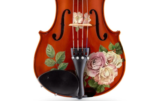 Rozanna's Rose Natural Wood Violin Outfit | Pearl Fine Tuners & Brazilwood Bow