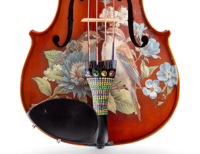 Song Bird Viola Outfit | Robin Egg Blue Pearl Tuners & Brazilwood Bow