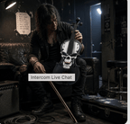 Scourge of War Skull Violin Outfit | Carbon Fiber Bow & Crystal Fine Tuners - Rozanna's Violins