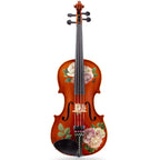 Rozanna's Rose Natural Wood Violin Outfit | Pearl Fine Tuners & Brazilwood Bow