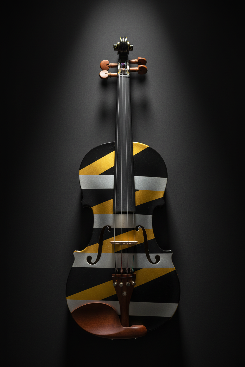 Love Wrap Metallic Violin - Editorial Spotlight