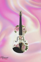 Rose Delight Electric Acoustic Violin Outfit | Mechanical Pegs & Carbon Fiber Bow