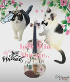 Rozanna's Rose Delight II Violin Outfit | Pearl Fine Tuners & Brazilwood Bow
