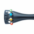 Color Key Violin Tailpiece | Color - Coded Crystal Fine Tuners for Easy Learning - Rozanna's Violins