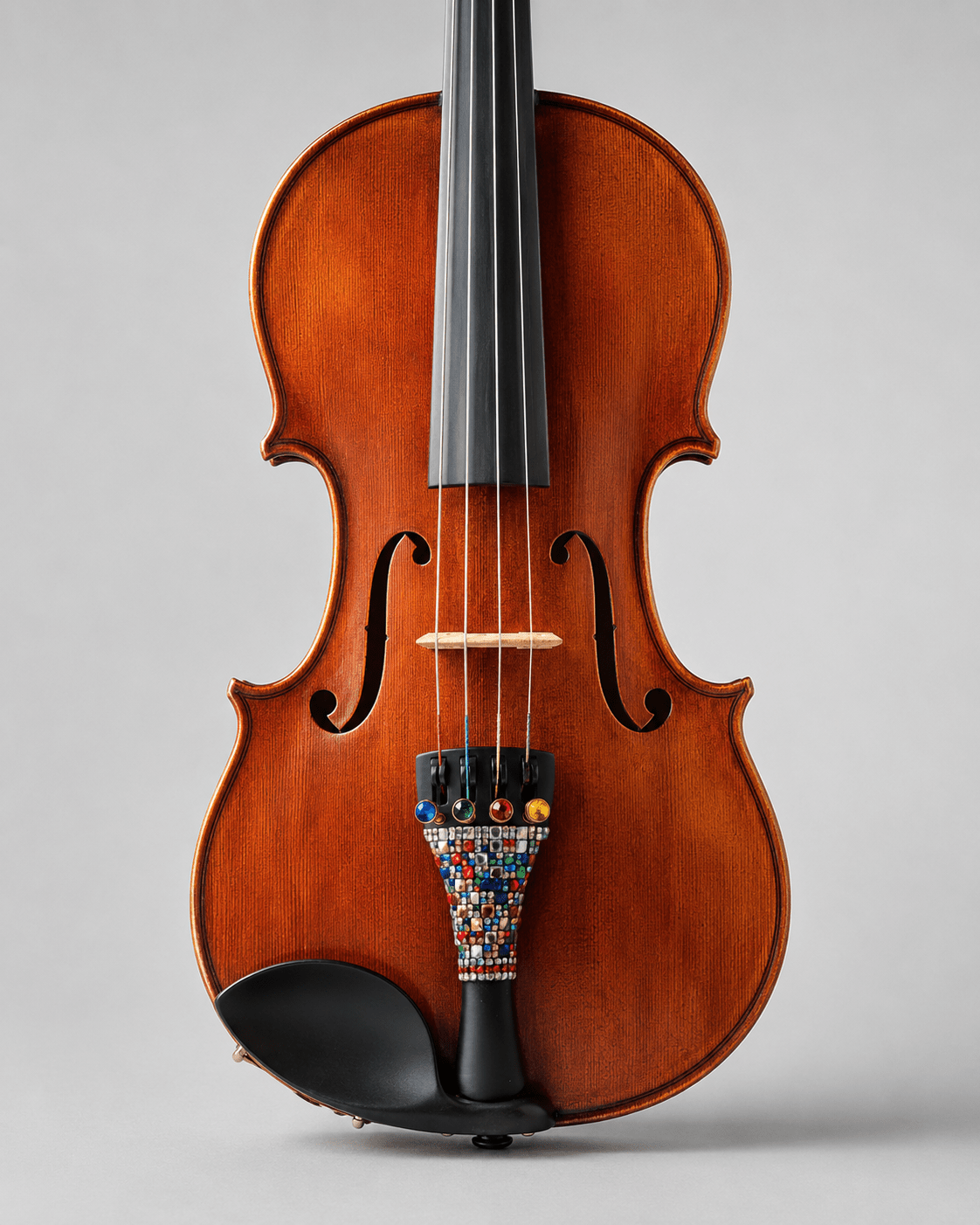 Rozanna’s Stained Glass Crystalline Violin Tailpiece - Rozanna's Violins