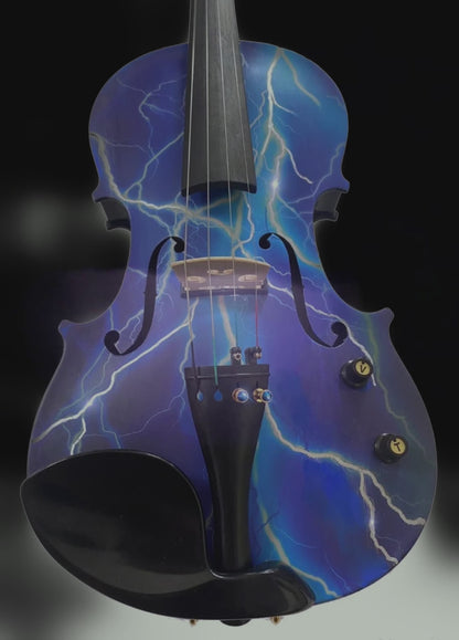 Rozanna's Electric Blue Lightning Violin