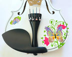 Butterfly White 1/2 Violin Outfit SUPER SAVINGS - Rozanna's Violins