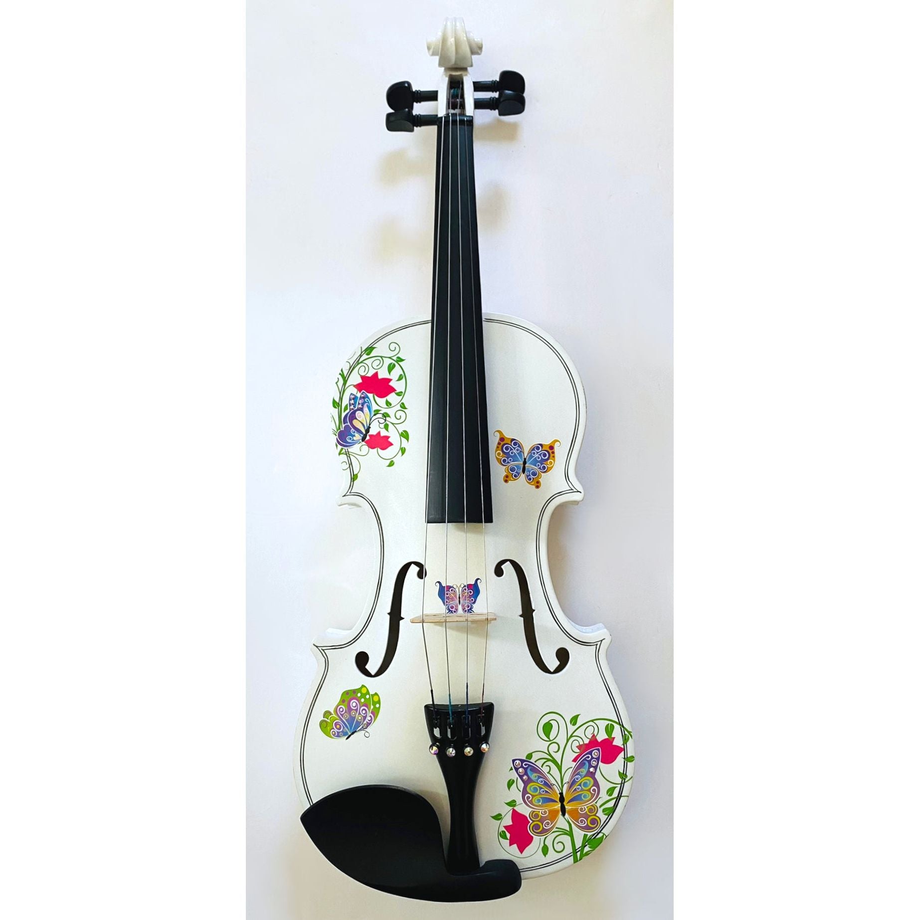 Rozanna's Butterfly Dream II White Bejeweled Violin Outfit - Rozanna's Violins