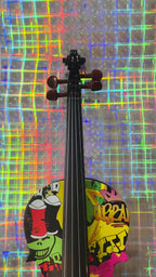 Rozanna's Graffiti Art Violin Outfit | Carbon Fiber Bow & Crystal Fine Tuners