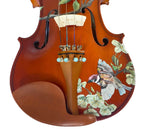 Rozanna's Song Bird Violin Outfit | Robin Egg Blue Pearl Tuners & Brazilwood Bow - Rozanna's Violins
