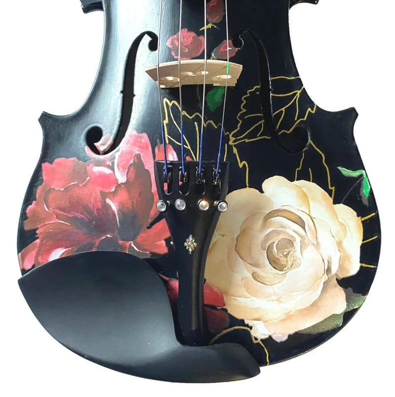 Rose Black Violin Outfit 1/2 - Rozanna's Violins