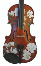 Magnolia Heaven Violin Natural Outfit | Pearl Fine Tuners & Brazilwood Bow - Rozanna's Violins
