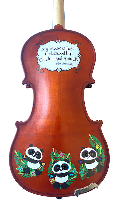 Rozanna's Panda Bear Violin w/Stravinsky Quote - Rozanna's Violins