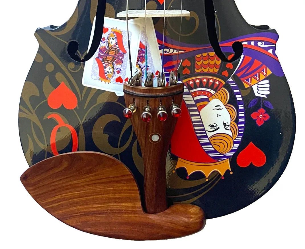 Queen of Hearts Black Violin Outfit - Rozanna's Violins