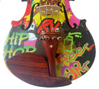 Rozanna's Graffiti Art Violin Outfit | Carbon Fiber Bow & Crystal Fine Tuners - Rozanna's Violins