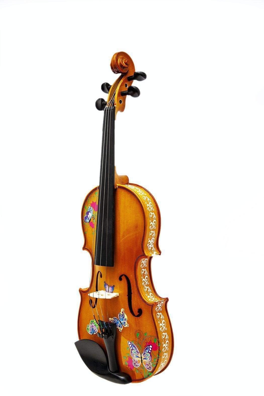 Butterfly Dream II Violin | Ornate Greco Sides & Brazilwood Bow - Rozanna's Violins