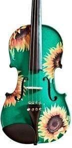 Sunflower Delight Green Violin Outfit - Rozanna's Violins