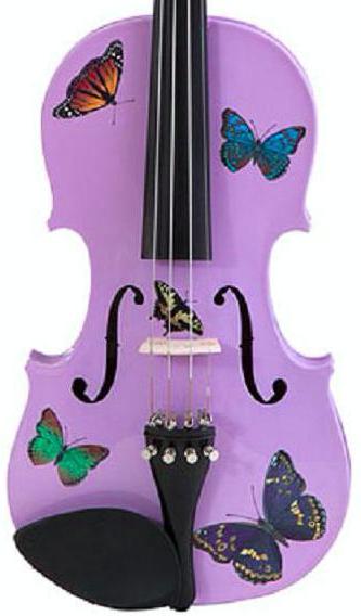 Rozanna's Violins 4/4 Rozanna's Violins Butterfly Dream Lavender Glitter Violin Outfit