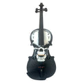 Scourge of War Skull Violin Outfit | Carbon Fiber Bow & Crystal Fine Tuners - Rozanna's Violins